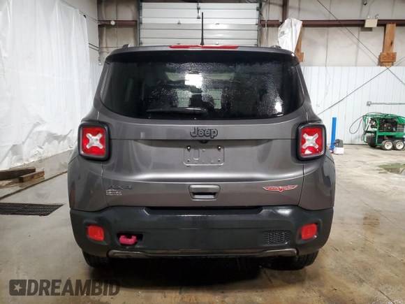 2018 Jeep Renegade Trailhawk with VIN ZACCJBCB4JPG97123, listed as a Copart auction lot 44909615 with 98,177 mi miles and Salvage Title. Bid and sale history available at carsss.com. Image 6.