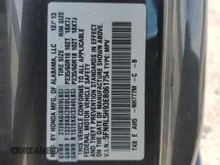2014 Honda Odyssey Touring with VIN 5FNRL5H93EB061754, listed as a Copart auction lot 55182015 with 168,058 mi miles and Salvage title. Bid and sale history available at DreamBid. Image 13.