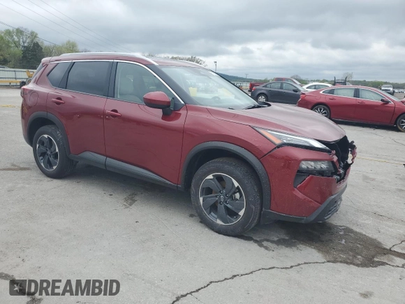 2025 Nissan Rogue SV with VIN JN8BT3BA3SW342439, listed as a Copart auction lot 51925185 with 1,927 mi miles and Salvage Title. Bid and sale history available at DreamBid. Image 4.
