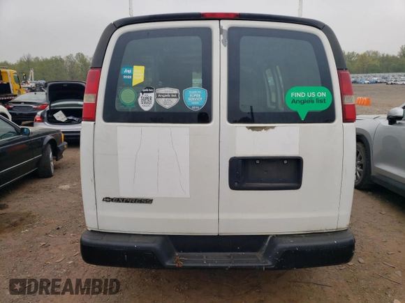 2010 Chevrolet Express Cargo Van with VIN 1GCUGADX5A1176855, listed as a Copart auction lot 49880964 with 198,739 mi miles and Salvage Title. Bid and sale history available at carsss.com. Image 6.