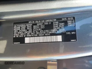 2020 Volvo XC90 Momentum with VIN YV4A22PK4L1607564, listed as a Copart auction lot 50041325 with 40,248 mi miles and Salvage Title. Bid and sale history available at carsss.com. Image 16.
