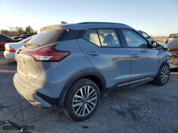 2023 Nissan Kicks SR with VIN 3N1CP5DVXPL541617, listed as a Copart auction lot 43158975 with 10,378 mi miles and Salvage Title. Bid and sale history available at carsss.com. Image 3.