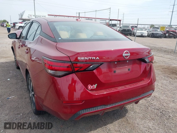 2024 Nissan Sentra SV with VIN 3N1AB8CV0RY386882, listed as a IAAI auction lot 41747971 with 11,106 mi miles. Bid and sale history available at carsss.com. Image 3.