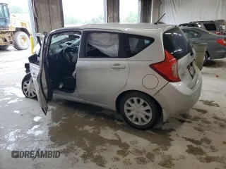 2015 Nissan Note S with VIN 3N1CE2CP9FL391697, listed as a Copart auction lot 61135525 with Not provided miles and Salvage title. Bid and sale history available at DreamBid. Image 2.