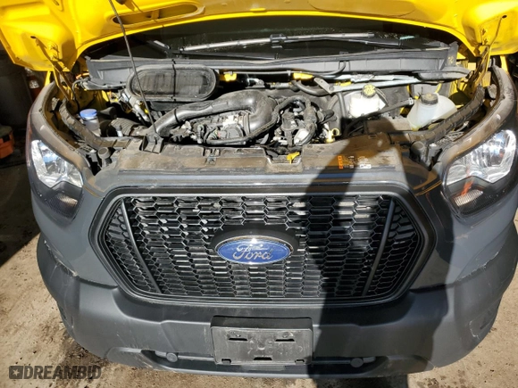 2023 Ford Transit Cargo Van with VIN 1FTBR1X8XPKA33585, listed as a Copart auction lot 83022384 with 15,405 mi miles and Salvage Title. Bid and sale history available at carsss.com. Image 12.