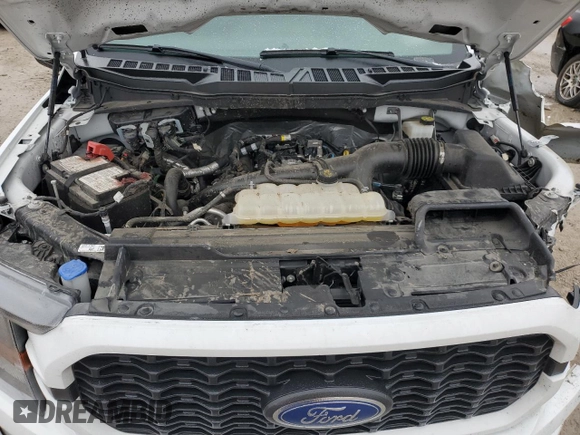 2023 Ford F-150 XL with VIN 1FTEW1EPXPKF33908, listed as a Copart auction lot 44173875 with 27,678 mi miles and Salvage Title. Bid and sale history available at carsss.com. Image 13.