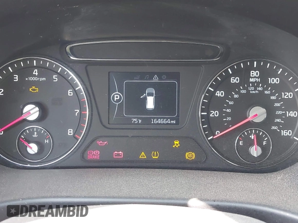 2017 Kia Sorento LX with VIN 5XYPG4A30HG242934, listed as a IAAI auction lot 41856236 with 164,664 mi miles. Bid and sale history available at carsss.com. Image 7.