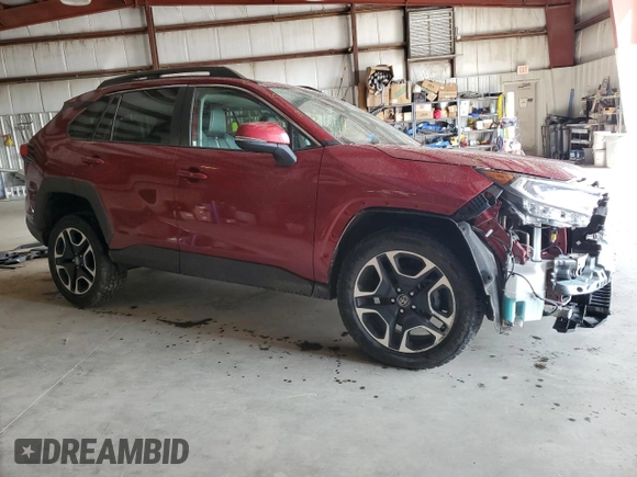 2019 Toyota RAV4 Adventure with VIN 2T3J1RFV0KW026749, listed as a Copart auction lot 59616325 with 46,419 mi miles and Salvage title. Bid and sale history available at DreamBid. Image 4.