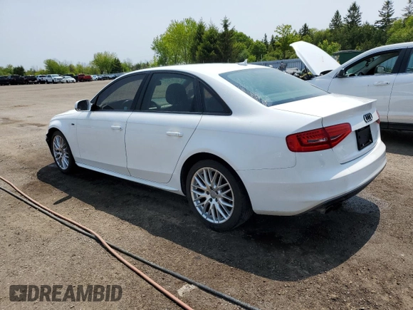 2015 Audi A4 Komfort z VIN WAUBFCFL0FN034054, wystawiony jako Copart lot #59015795 z przebiegiem 141 557 mil mil oraz Czysty tytuł • Clean title. Historia ofert i sprzedaży dostępna na DreamBid. Obrazek 2.