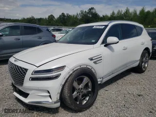 2021 Genesis GV80 with VIN KMUHBDSB6MU035141, listed as a Copart auction lot 50872614 with 53,426 mi miles. Bid and sale history available at carsss.com. Image 1.