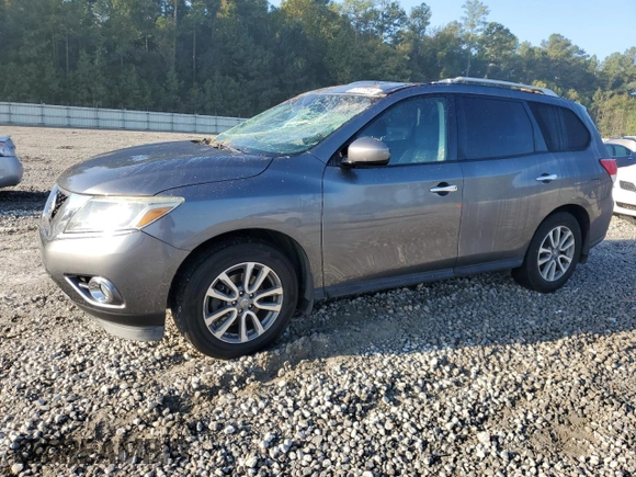 2016 Nissan Pathfinder SV with VIN 5N1AR2MN9GC624850, listed as a Copart auction lot 73777514 with 140,215 mi miles and Salvage title. Bid and sale history available at DreamBid. Image 1.
