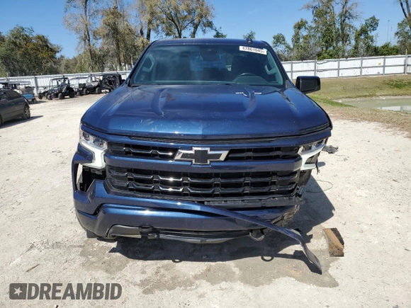2023 Chevrolet Silverado 1500 RST with VIN 2GCUDEED3P1102891, listed as a Copart auction lot 47861045 with 50,034 mi miles and Salvage Title. Bid and sale history available at DreamBid. Image 5.