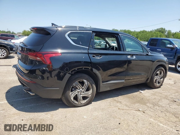 2021 Hyundai Santa Fe SE with VIN 5NMS14AJ5MH307450, listed as a Copart auction lot 63750124 with 21,187 mi miles and Salvage Title. Bid and sale history available at carsss.com. Image 3.