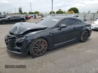 2023 Lexus RC F with VIN JTHDP5BC9P5008837, listed as a Copart auction lot 63483635 with 5,908 mi miles and Salvage title. Bid and sale history available at DreamBid. Image 1.