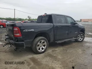 2019 Ram 1500 Big Horn with VIN 1C6SRFFT5KN698816, listed as a Copart auction lot 55287665 with 143,969 mi miles and Salvage title. Bid and sale history available at DreamBid. Image 3.