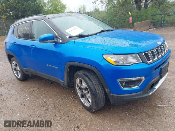 2021 Jeep Compass Limited с VIN 3C4NJDCB1MT542823, выставлен на аукционе IAAI как лот 42313842 с пробегом 97 142 миль миль и . История ставок и продаж доступна на DreamBid. Изображение 1.