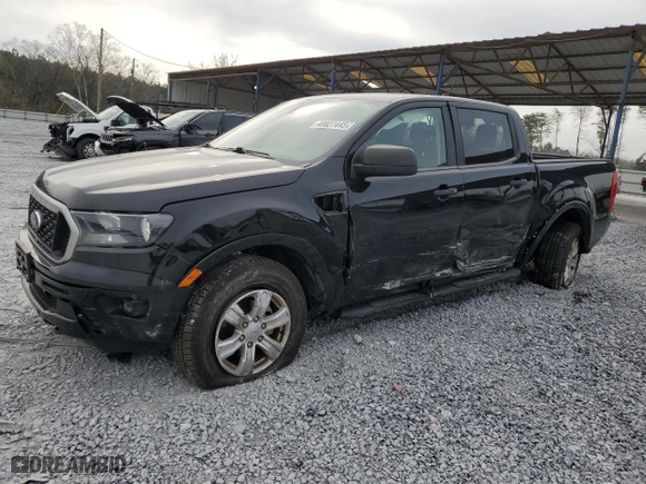 2019 Ford Ranger XL with VIN 1FTER4EH6KLB09081, listed as a Copart auction lot 48827445 with 41,784 mi miles and Salvage Title. Bid and sale history available at carsss.com. Image 1.