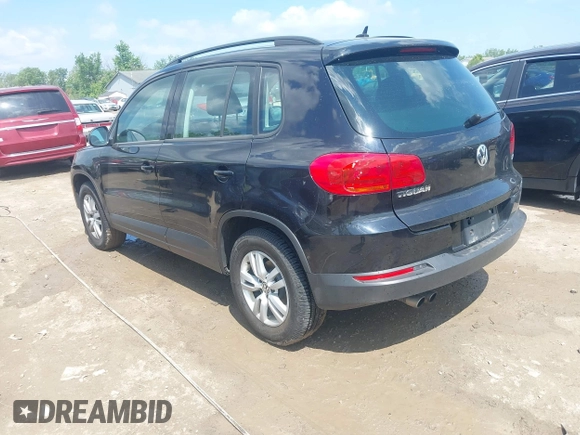 2016 Volkswagen Tiguan S with VIN WVGAV7AX9GW525250, listed as a IAAI auction lot 42393412 with 154,919 mi miles and . Bid and sale history available at DreamBid. Image 3.
