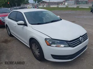 2014 Volkswagen Passat Wolfsburg Edition with VIN 1VWAS7A35EC101618, listed as a IAAI auction lot 42682368 with 187,862 mi miles and . Bid and sale history available at DreamBid. Image 1.