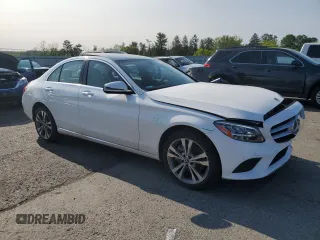 2021 Mercedes-Benz C 300 with VIN W1KWF8EB4MR637322, listed as a Copart auction lot 59097045 with 55,393 mi miles and Salvage title. Bid and sale history available at DreamBid. Image 4.