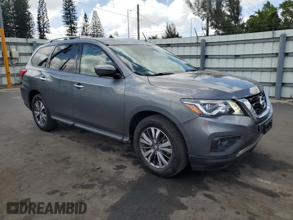 2019 Nissan Pathfinder SV with VIN 5N1DR2MM7KC593207, listed as a Copart auction lot 54611035 with 71,495 mi miles and Salvage Title. Bid and sale history available at carsss.com. Image 4.