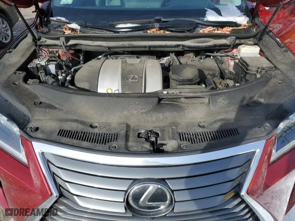 2016 Lexus RX 350 F Sport with VIN 2T2BZMCA7GC029078, listed as a Copart auction lot 44193255 with 95,945 mi miles and Salvage Title. Bid and sale history available at carsss.com. Image 12.