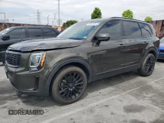 2022 Kia Telluride S with VIN 5XYP6DHCXNG244422, listed as a Copart auction lot 55482305 with 91,541 mi miles and Salvage Title. Bid and sale history available at carsss.com. Image 1.