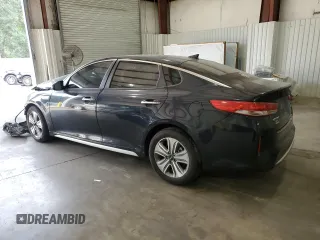 2017 Kia Optima Hybrid EX with VIN KNAGU4LEXH5013674, listed as a Copart auction lot 76308204 with 122,493 mi miles and Salvage Title. Bid and sale history available at carsss.com. Image 2.