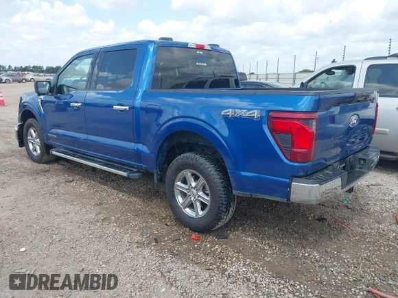 2024 Ford F-150 XLT with VIN 1FTFW3LD1RFA35598, listed as a IAAI auction lot 42087496 with 43,786 mi miles. Bid and sale history available at carsss.com. Image 3.