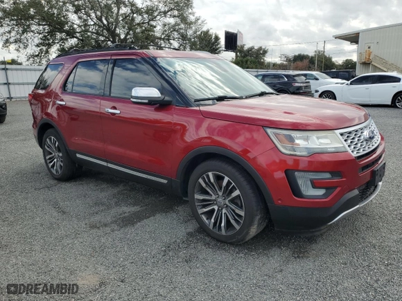2016 Ford Explorer Platinum with VIN 1FM5K8HT5GGD22093, listed as a Copart auction lot 85421524 with 0 mi miles and Salvage Title. Bid and sale history available at carsss.com. Image 4.