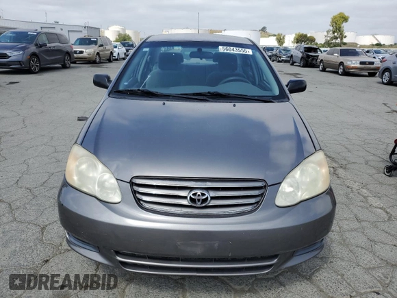 2004 Toyota Corolla CE with VIN 1NXBR32E24Z304630, listed as a Copart auction lot 56043555 with 159,342 mi miles and Salvage Title. Bid and sale history available at DreamBid. Image 5.