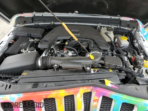2021 Jeep Wrangler Willys with VIN 1C4HJXAG3MW637195, listed as a Copart auction lot 40757714 with 27,621 mi miles and Non repairable. Bid and sale history available at DreamBid. Image 12.