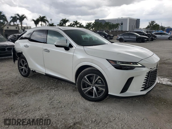 2024 Lexus RX 350 with VIN 2T2BAMBA3RC033074, listed as a Copart auction lot 59332485 with 16,803 mi miles and Salvage title. Bid and sale history available at DreamBid. Image 4.