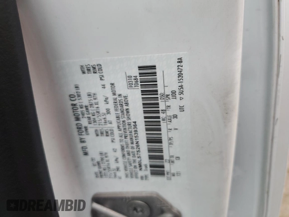 2022 Ford Transit Connect XL with VIN NM0LS7S26N1539364, listed as a Copart auction lot 70325994 with 16,921 mi miles and Non repairable. Bid and sale history available at DreamBid. Image 14.