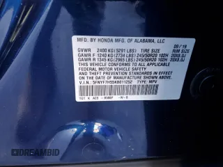 2019 Honda Passport EX-L with VIN 5FNYF7H55KB011252, listed as a Copart auction lot 82930234 with 61,777 mi miles and Salvage Title. Bid and sale history available at carsss.com. Image 13.