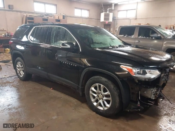 2019 Chevrolet Traverse LT Cloth with VIN 1GNEVGKW7KJ276312, listed as a IAAI auction lot 41925439 with 114,257 mi miles. Bid and sale history available at carsss.com. Image 1.