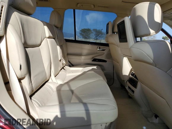2013 Lexus LX 570 with VIN JTJHY7AX0D4124846, listed as a Copart auction lot 52639575 with 50,687 mi miles and Salvage Title. Bid and sale history available at DreamBid. Image 11.