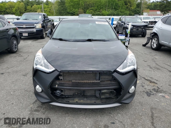 2015 Hyundai Veloster Turbo with VIN KMHTC6AE2FU240326, listed as a Copart auction lot 54400765 with 151,748 mi miles and Salvage title. Bid and sale history available at DreamBid. Image 5.