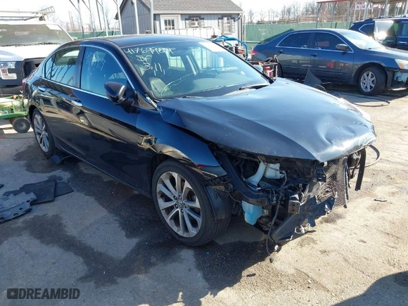 2015 Honda Accord Sedan Sport with VIN 1HGCR2F52FA089334, listed as a IAAI auction lot 41769929 with 156,140 mi miles. Bid and sale history available at carsss.com. Image 1.