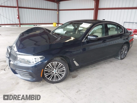 2019 BMW 5 Series 530e with VIN WBAJA9C50KB254535, listed as a IAAI auction lot 41094049 with 57,874 mi miles and . Bid and sale history available at DreamBid. Image 2.