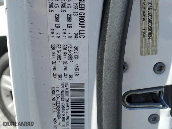2014 Jeep Compass Latitude with VIN 1C4NJCEB6ED507824, listed as a Copart auction lot 47574035 with 155,702 mi miles and Salvage Title. Bid and sale history available at carsss.com. Image 14.