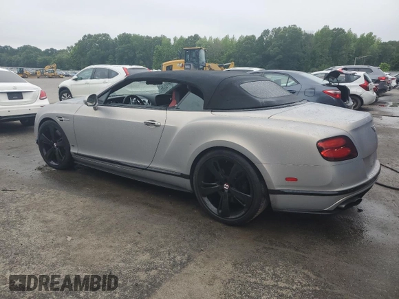 2017 Bentley Continental GT S with VIN SCBGH3ZA3HC064230, listed as a Copart auction lot 61330525 with 38,920 mi miles and Salvage title. Bid and sale history available at DreamBid. Image 2.