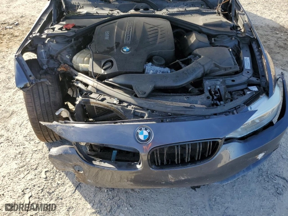 2015 BMW 4 Series 435i xDrive with VIN WBA3R5C56FK371987, listed as a Copart auction lot 88077015 with 0 mi miles and Salvage Title. Bid and sale history available at carsss.com. Image 11.