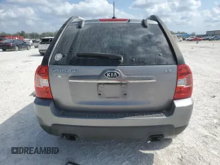 2009 Kia Sportage LX with VIN KNDJF724597601906, listed as a Copart auction lot 45317365 with 196,474 mi miles and Salvage Title. Bid and sale history available at carsss.com. Image 6.