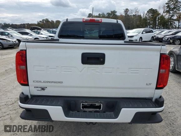 2022 Chevrolet Colorado 2WD LT with VIN 1GCGSCEA8N1312905, listed as a Copart auction lot 78178324 with 24,093 mi miles and Salvage title. Bid and sale history available at DreamBid. Image 6.