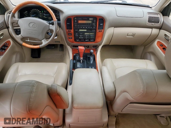 2000 Lexus LX 470 with VIN JT6HT00W8Y0118377, listed as a Copart auction lot 55614435 with 230,542 mi miles and Clean Title. Bid and sale history available at carsss.com. Image 8.