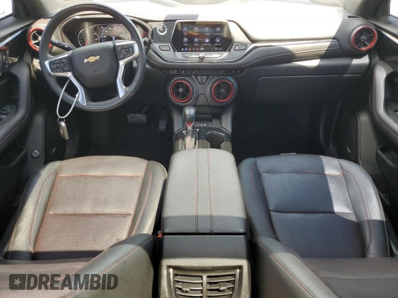 2019 Chevrolet Blazer RS with VIN 3GNKBJRS5KS700855, listed as a Copart auction lot 52548305 with 66,540 mi miles and Salvage title. Bid and sale history available at DreamBid. Image 8.