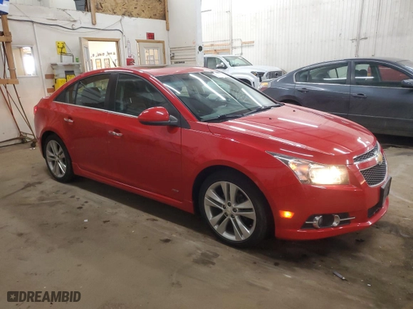 2012 Chevrolet Cruze LTZ with VIN 1G1PH5SC0C7295441, listed as a Copart auction lot 53888705 with 79,580 mi miles and Clean Title. Bid and sale history available at carsss.com. Image 4.