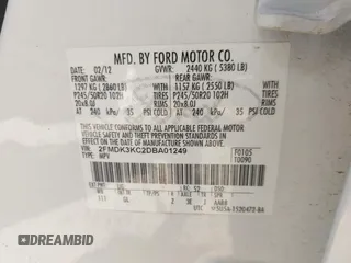2013 Ford Edge Limited with VIN 2FMDK3KC2DBA01249, listed as a IAAI auction lot 42247356 with 195,524 mi miles and . Bid and sale history available at DreamBid. Image 9.
