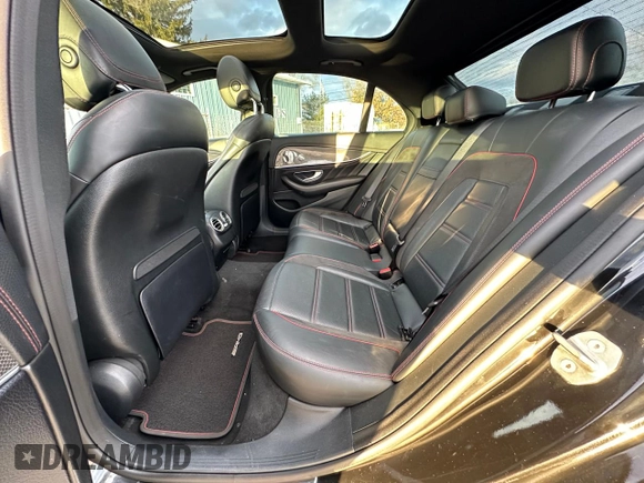 2018 Mercedes-Benz E-Class AMG E 43 with VIN WDDZF6EB0JA401827, listed as a Copart auction lot 83438774 with 63,195 mi miles and Clean Title. Bid and sale history available at carsss.com. Image 14.